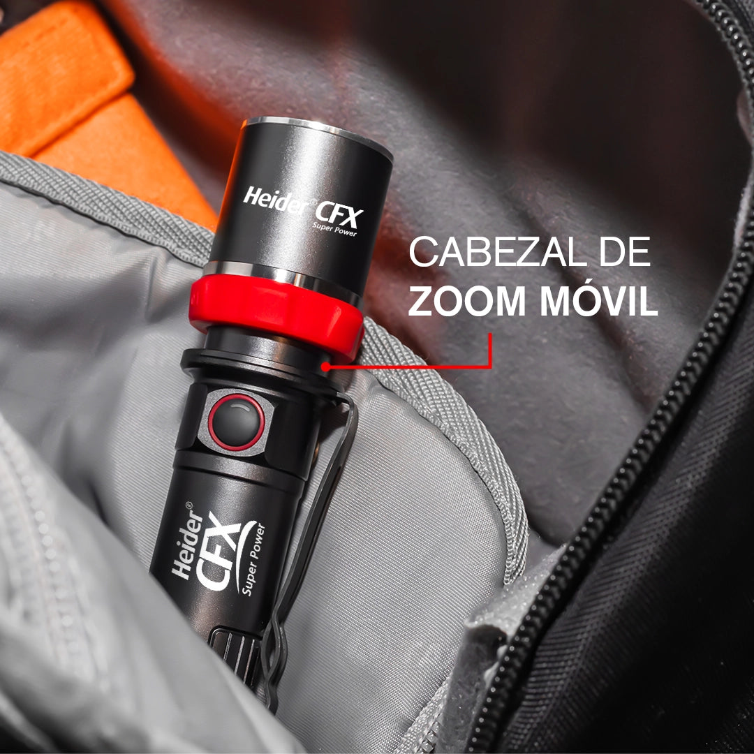 Heider CFX Zoom Super Power V4 – Edición 2025 – Controlador de microprocesador HDD 5+3 – Carga dual (USB-C + Adaptador)