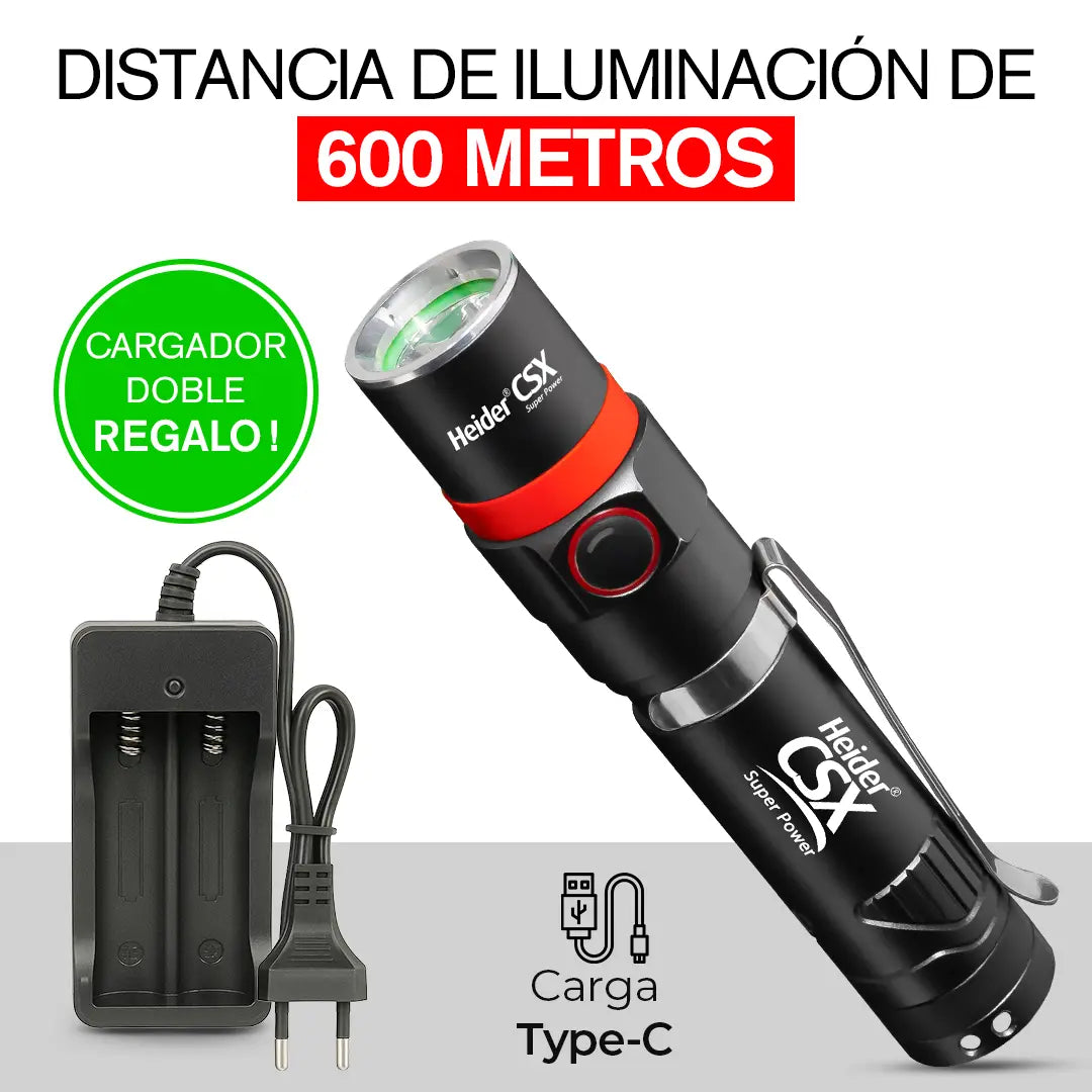 Heider CSX Super Power V4 – Edición 2025 – Controlador de microprocesador HDD 5+3 · Carga dual (USB-C + Adaptador)