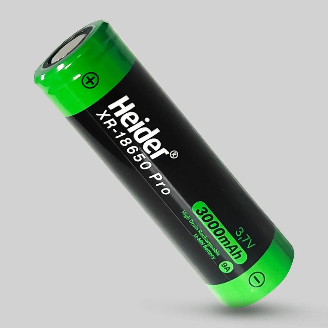 Batería Recargable Heider XR-18650 Pro 3000mAh 3.7V de Alta Descarga – Certificada ROHS y CE