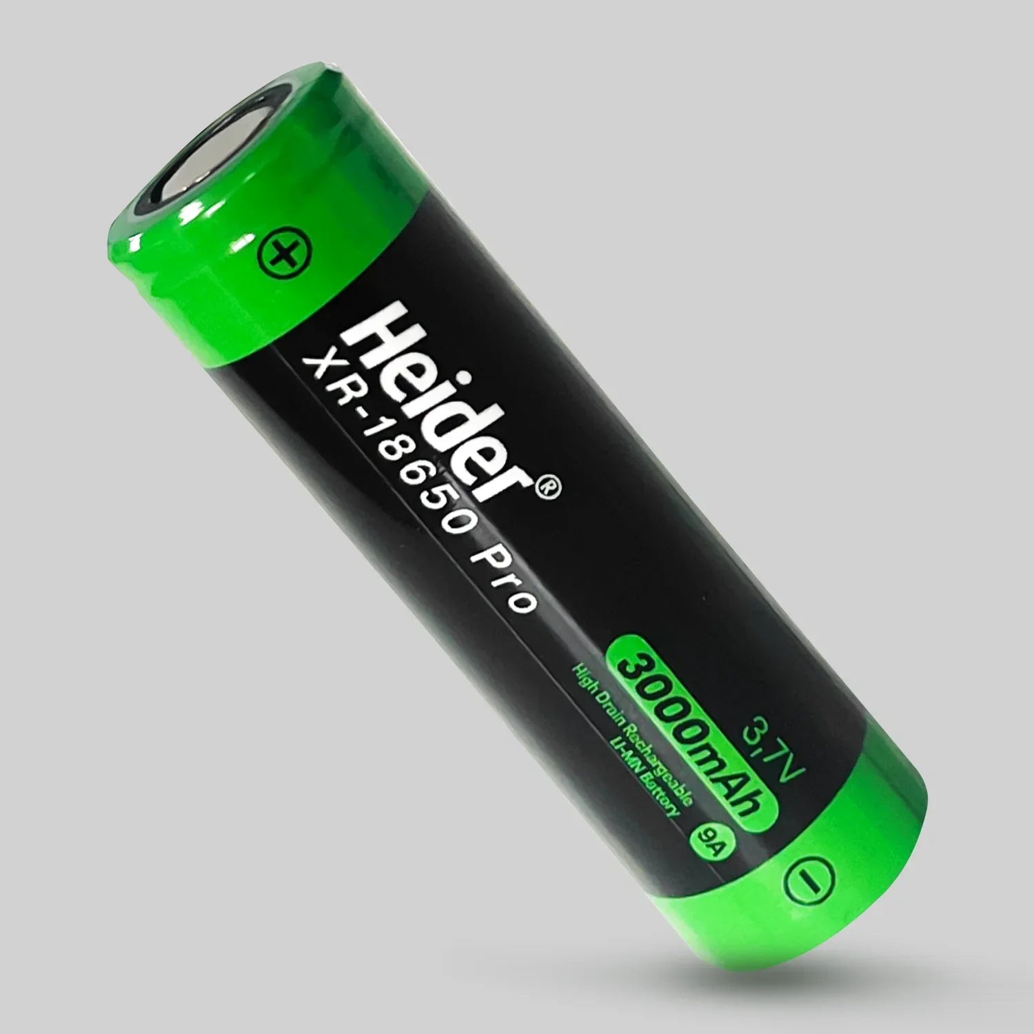Batería Recargable Heider XR-18650 Pro 3000mAh 3.7V de Alta Descarga – Certificada ROHS y CE