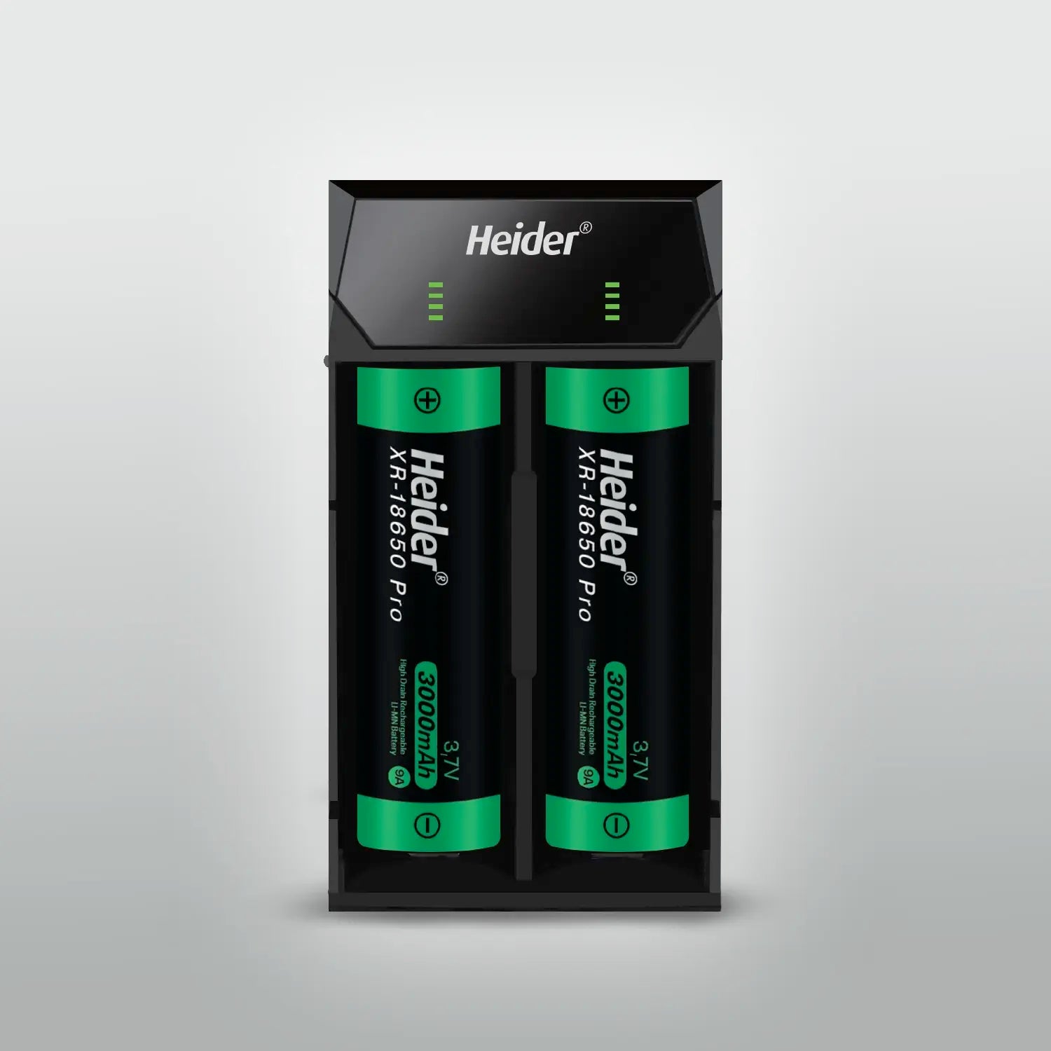 Cargador de Baterías Heider SC2 18650 – 14500 3.7v de Doble Ranura – Certificado CE